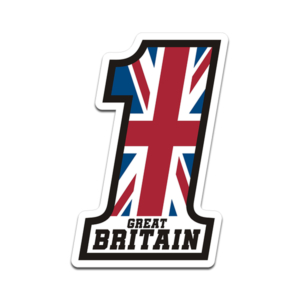 British Union Jack Flag Number One #1 Britain UK Sticker Decal Rotten Remains