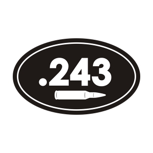 .243 Cal Ammo Can Sticker Decal Rotten Remains