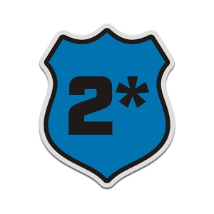 2* Asterisk K9 Police Officer Badge 2 Ass to Risk Deputy Sheriff Sticker Decal V2 Rotten Remains