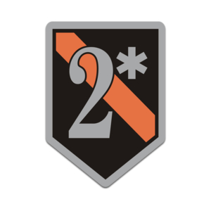 2* Asterisk Ass to Risk Thin Orange Line Search Rescue K9 Unit Sticker Decal Rotten Remains
