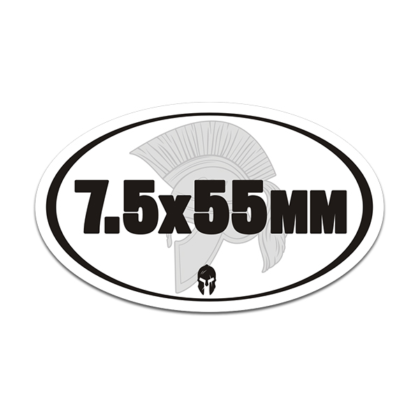 7.5x55MM Ammo Can Decal Molon Labe Vinyl Sticker Rotten Remains