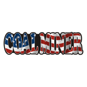 Coal Miner Decal American Flag USA United States Vinyl Hard Hat Sticker Rotten Remains
