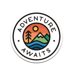 Adventure Awaits Sticker