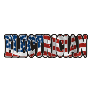 Electrician Decal American Flag USA United States Vinyl Hard Hat Sticker Rotten Remains