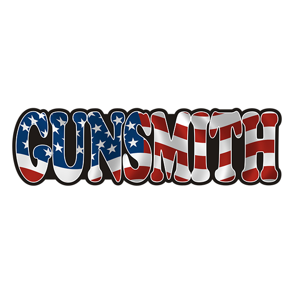 Gunsmith Decal American Flag USA United States Vinyl Hard Hat Sticker