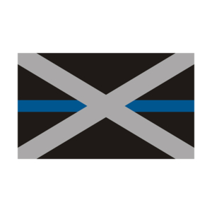 Alabama State Flag Thin Blue Line AL Police Officer Sheriff Sticker Decal