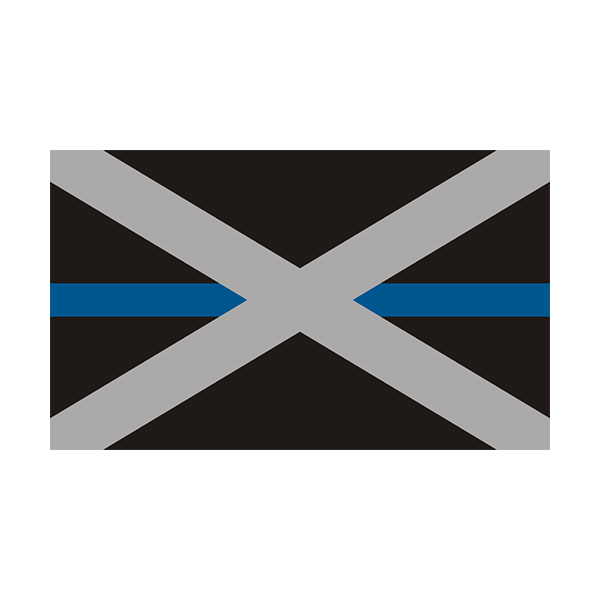 Alabama State Flag Thin Blue Line AL Police Officer Sheriff Sticker Decal