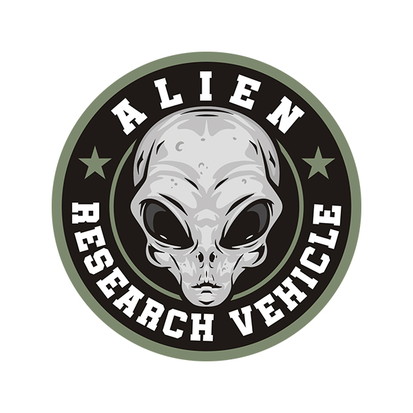 Alien Research Vehicle Area 51 Extraterrestrial ET Life Sticker Decal