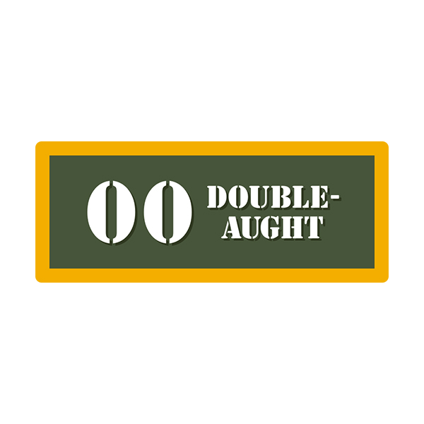00 Double – Aught Ammo Can Vinyl Label Sticker Box Case Decal V4 Rotten Remains