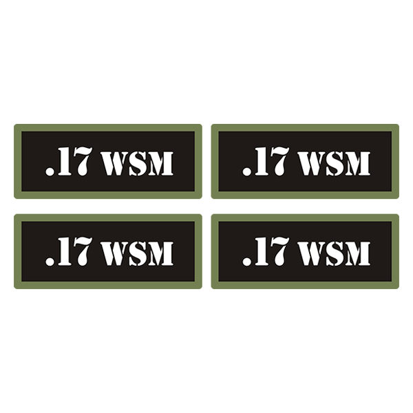.17 WSM Ammo Can Label Sticker 4PK Box Case Decal V3 Rotten Remains
