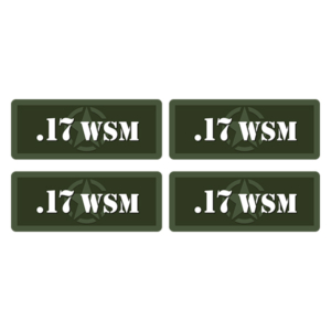 .17 WSM Ammo Can Label Sticker 4PK Box Case Decal V5 Rotten Remains