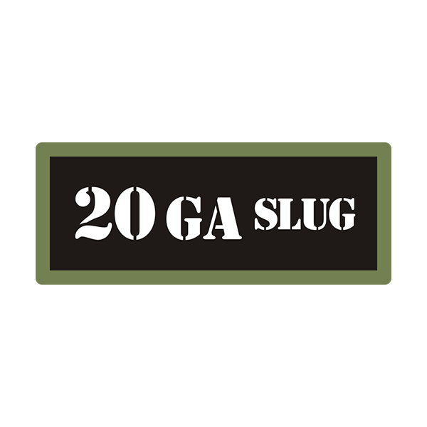 20GA SLUG Ammo Can Vinyl Label Sticker Box Case Decal V3 Rotten Remains