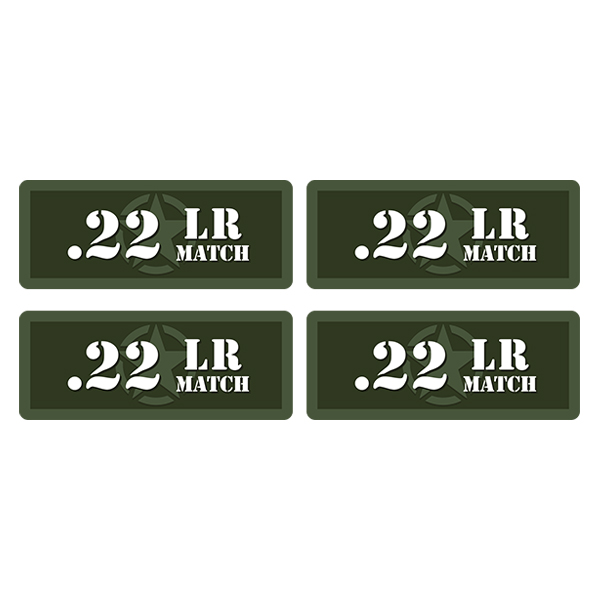 .22LR Match Ammo Can Label Sticker 4PK Box Case Decal V5 Rotten Remains