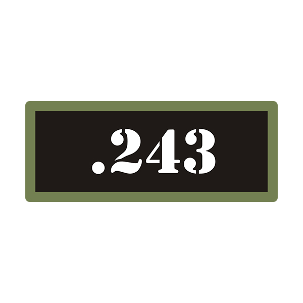 .243 Ammo Can Vinyl Label Sticker Box Case Decal V3 Rotten Remains