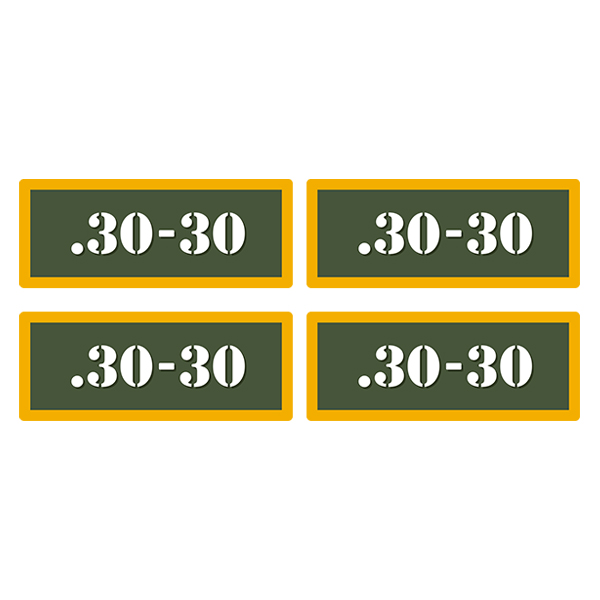.30-30 Ammo Can Label Sticker 4PK Box Case Decal V4 Rotten Remains