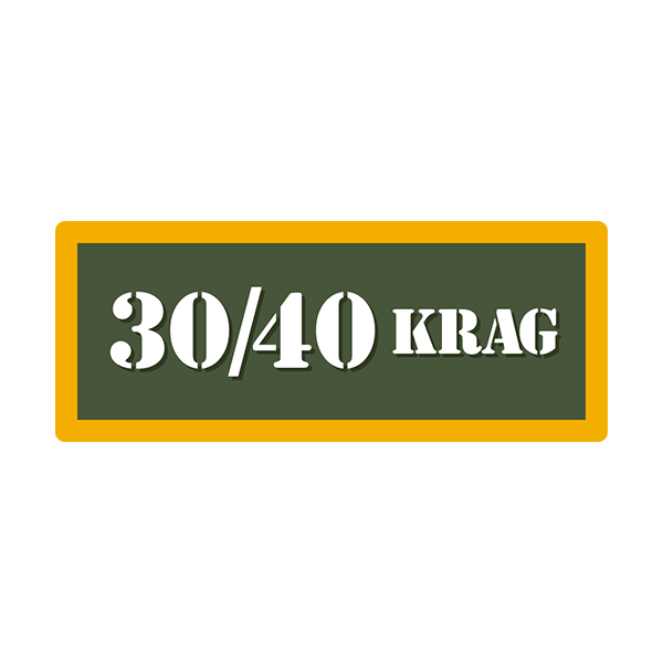 30/40 KRAG Ammo Can Vinyl Label Sticker Box Case Decal V4 Rotten Remains