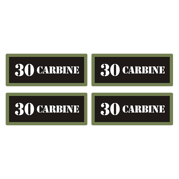 30 Carbine Ammo Can Label Sticker 4PK Box Case Decal V3 Rotten Remains