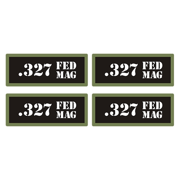.327 FED MAG Ammo Can Label Sticker 4PK Box Case Decal V3 Rotten Remains