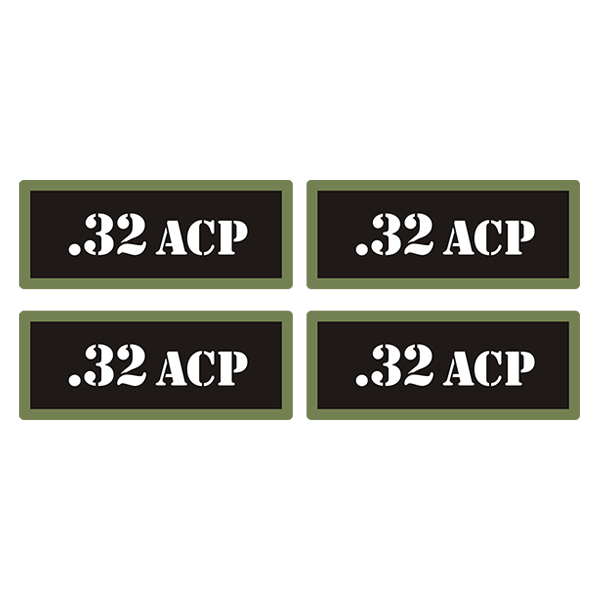 .32 ACP Ammo Can Label Sticker 4PK Box Case Decal V3 Rotten Remains
