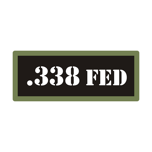 .338 FED Ammo Can Vinyl Label Sticker Box Case Decal V3 Rotten Remains