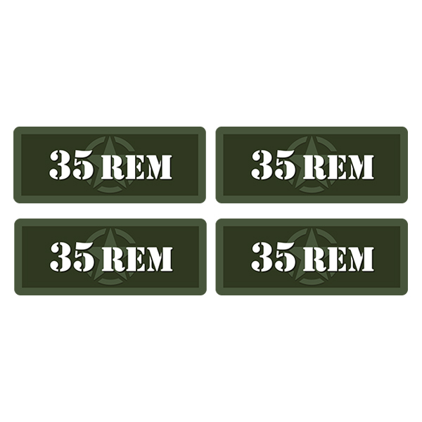 35 REM Ammo Can Label Sticker 4PK Box Case Decal V5 Rotten Remains