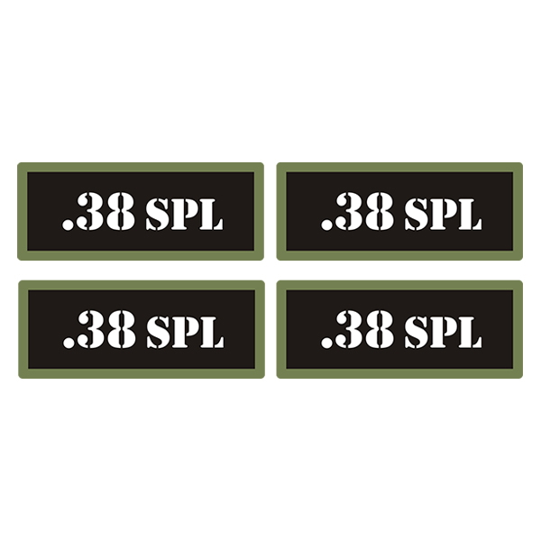 .38 SPL Ammo Can Label Sticker 4PK Box Case Decal V3 Rotten Remains