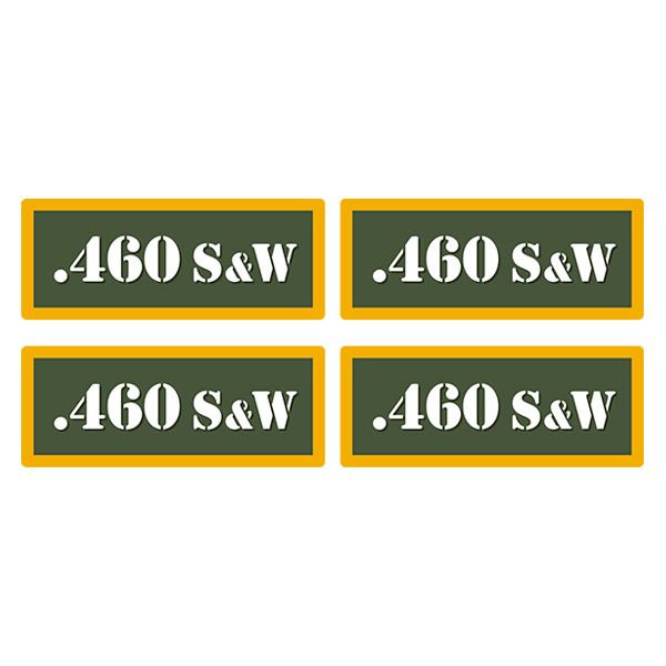 .460 S & W Ammo Can Label Sticker 4PK Box Case Decal V4 Rotten Remains