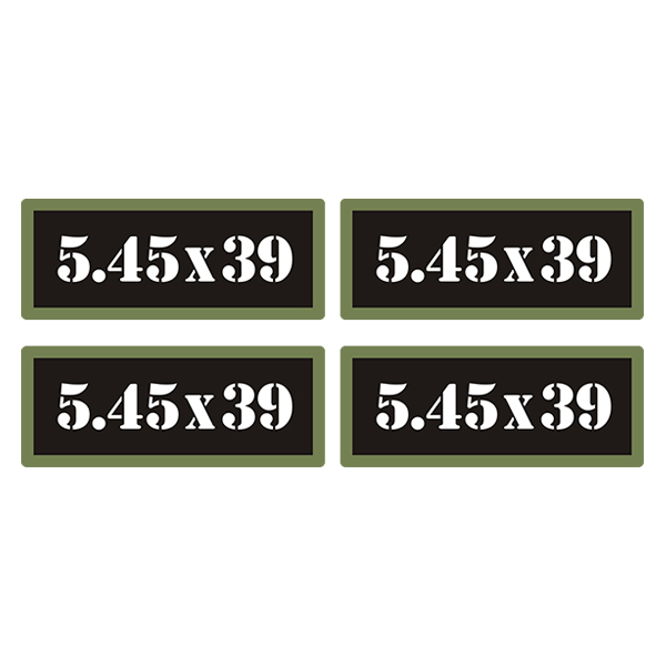 5.45×39 Ammo Can Label Sticker 4PK Box Case Decal V3 Rotten Remains