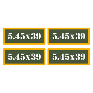 5.45×39 Ammo Can Label Sticker 4PK Box Case Decal V4 Rotten Remains