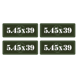5.45×39 Ammo Can Label Sticker 4PK Box Case Decal V5 Rotten Remains