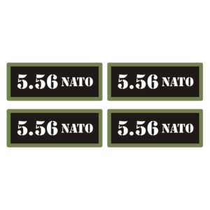 5.56 NATO Ammo Can Label Sticker 4PK Box Case Decal V3 Rotten Remains