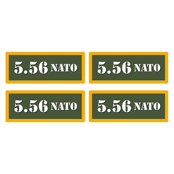 5.56 NATO Ammo Can Label Sticker 4PK Box Case Decal V4 Rotten Remains