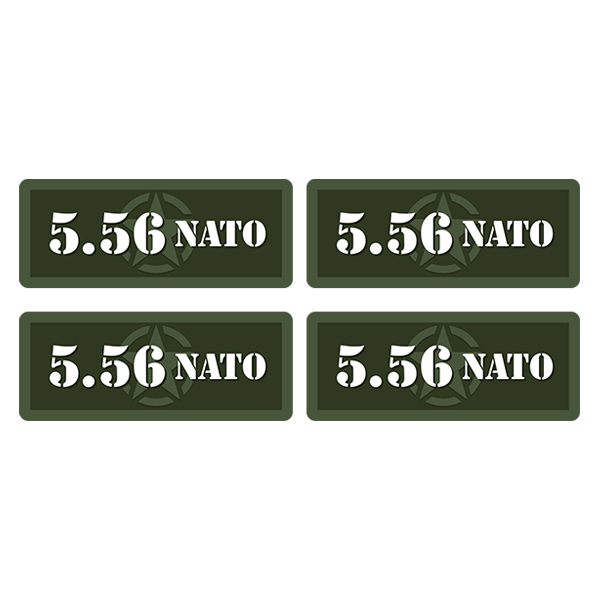 5.56 NATO Ammo Can Label Sticker 4PK Box Case Decal V5 Rotten Remains