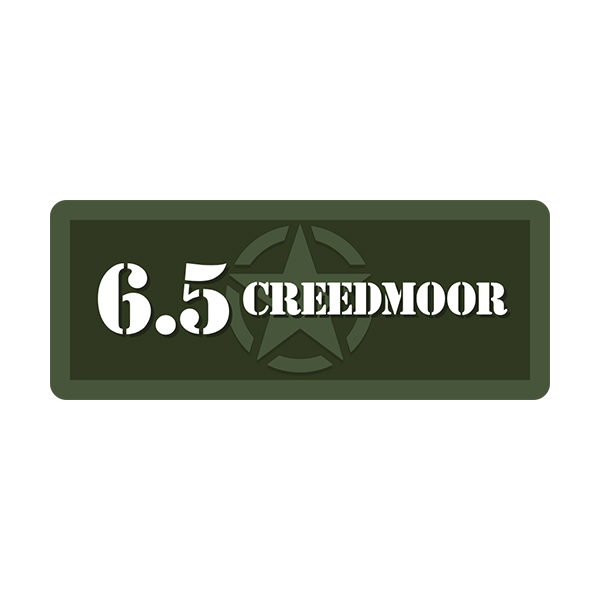 6.5 Creedmoor Ammo Can Box Decal Sticker bullet ARMY Gun safety Huntin 2pack AG 
