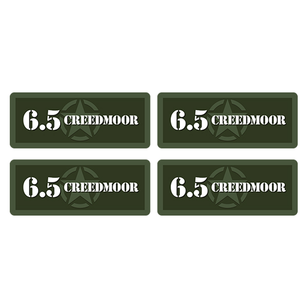 6.5 Creedmoor Ammo Can Label Sticker 4PK Box Case Decal V5 Rotten Remains