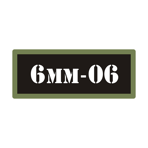 6MM – 06 Ammo Can Vinyl Label Sticker Box Case Decal V3 Rotten Remains