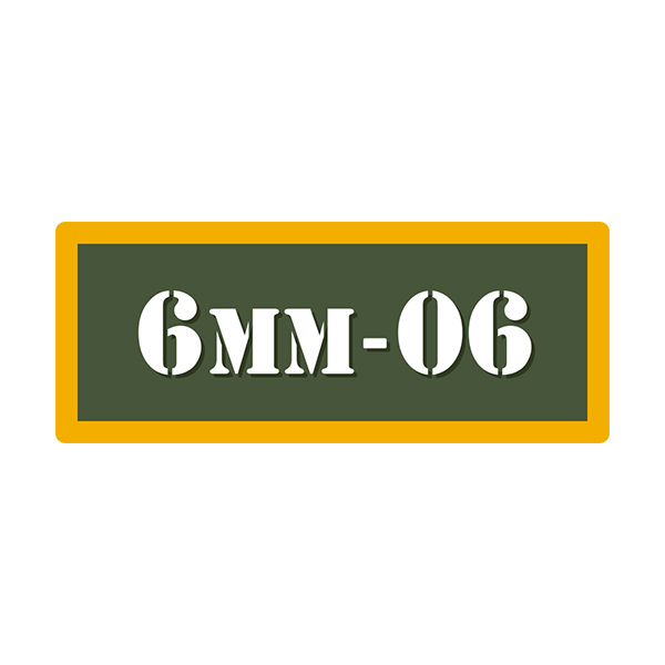6MM – 06 Ammo Can Vinyl Label Sticker Box Case Decal V4 Rotten Remains