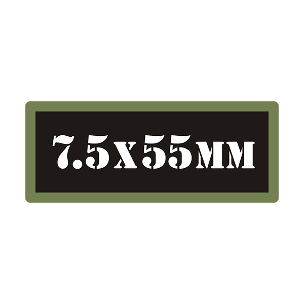 7.5x55MM Ammo Can Vinyl Label Sticker Box Case Decal V3 Rotten Remains