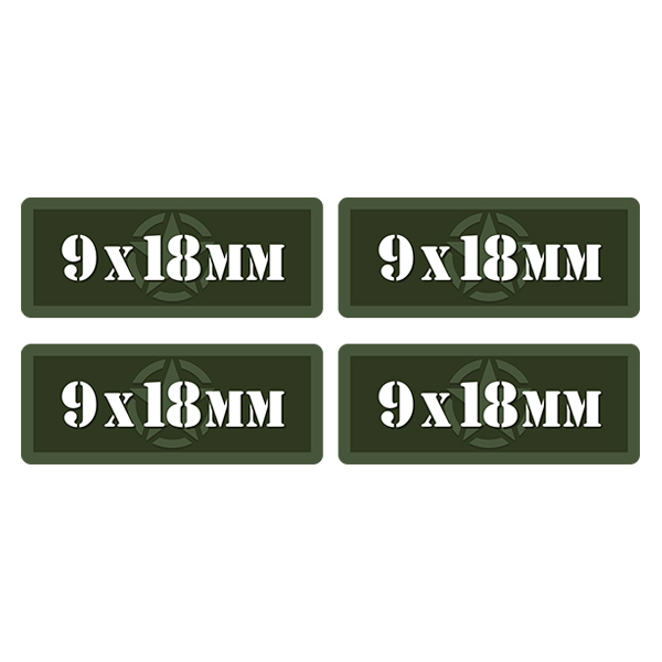 9x18MM Ammo Can Label Sticker 4PK Box Case Decal V5 Rotten Remains