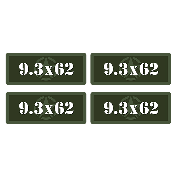 9.3×62 Ammo Can Label Sticker 4PK Box Case Decal V5 Rotten Remains