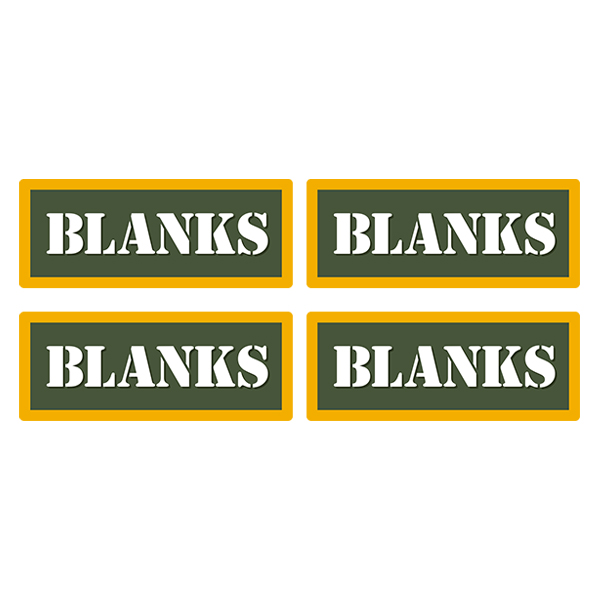 Blanks Ammo Can Label Sticker 4PK Box Case Decal V4 Rotten Remains