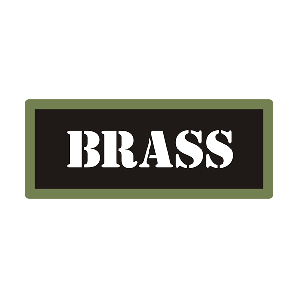 Brass Ammo Can Vinyl Label Sticker Box Case Decal V3 Rotten Remains