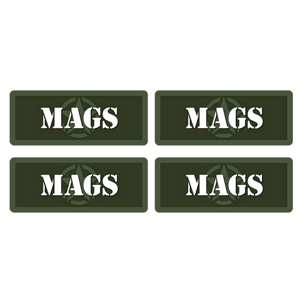 Mags Ammo Can Label Sticker 4PK Box Case Decal V5 Rotten Remains