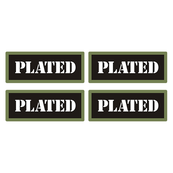 Plated Ammo Can Label Sticker 4PK Box Case Decal V3 Rotten Remains