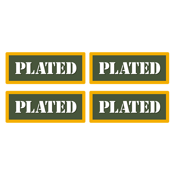 Plated Ammo Can Label Sticker 4PK Box Case Decal V4 Rotten Remains