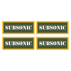Subsonic Ammo Can Label Sticker 4PK Box Case Decal V4 Rotten Remains