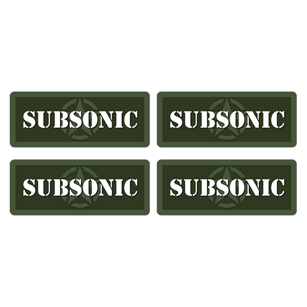 Subsonic Ammo Can Label Sticker 4PK Box Case Decal V5 Rotten Remains