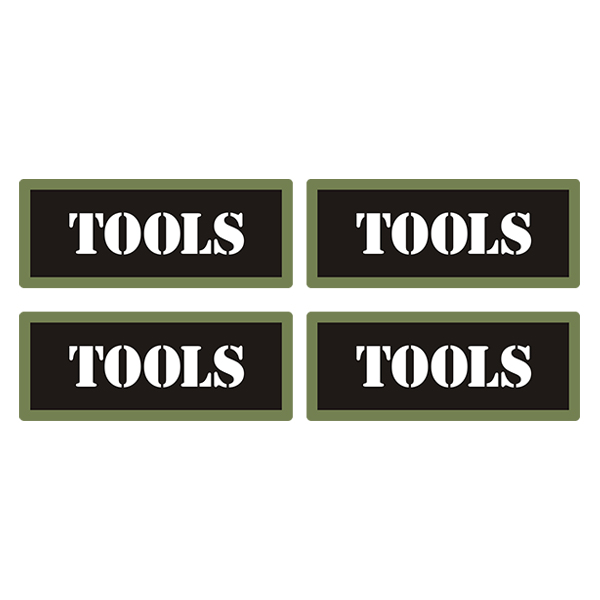 Tools Ammo Can Label Sticker 4PK Box Case Decal V3 Rotten Remains