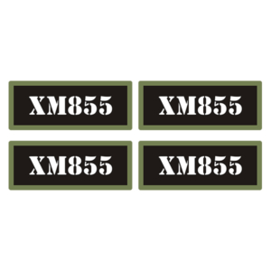 XM855 Ammo Can Label Sticker 4PK Box Case Decal V3 Rotten Remains