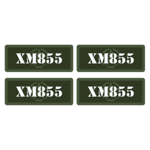 XM855 Ammo Can Label Sticker 4PK Box Case Decal V5 Rotten Remains